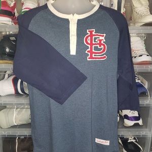 🌟EUC Mitchell & Ness St Louis Henley Shirt